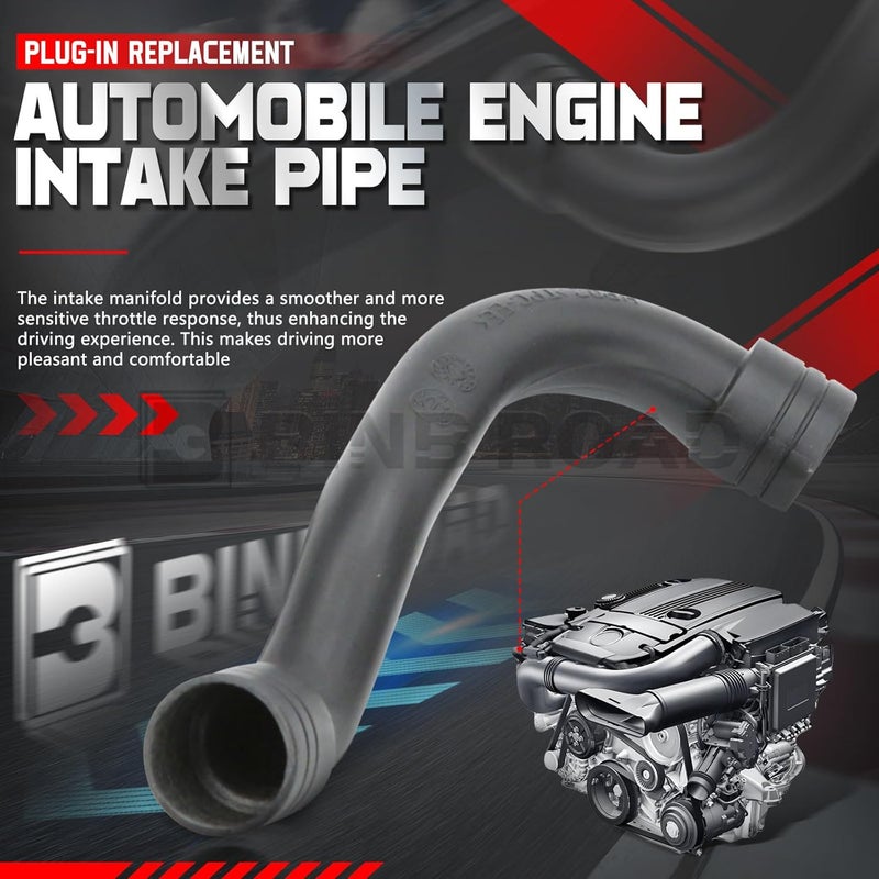 BINB ROAD Turbo Intake Pipe Repair Mini Hose 2710901929 2710901629 Compatible with Mercedes Benz C180 C200 E200 E350 SLK200 M271 W204 W212 W172 - Image 5